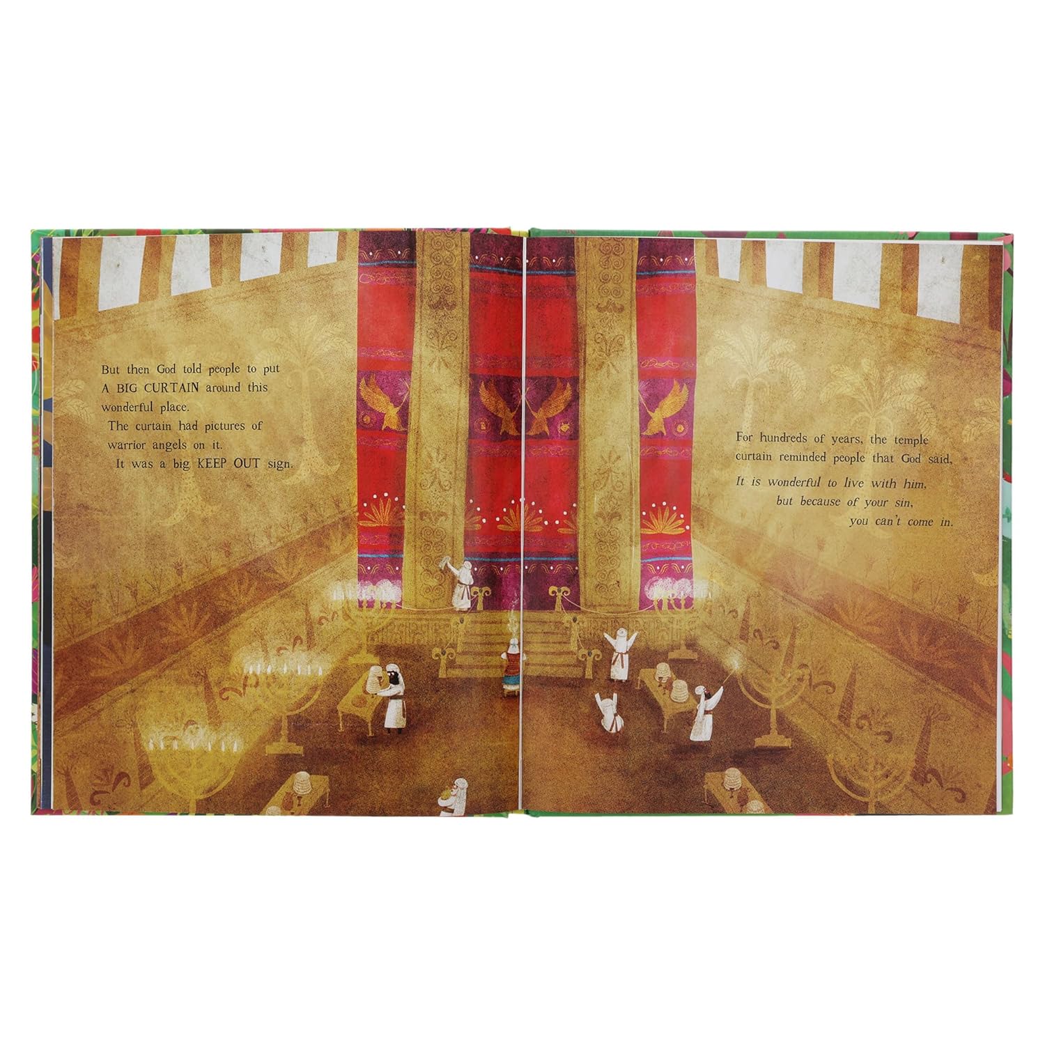 Garden Curtain Cross illustrations