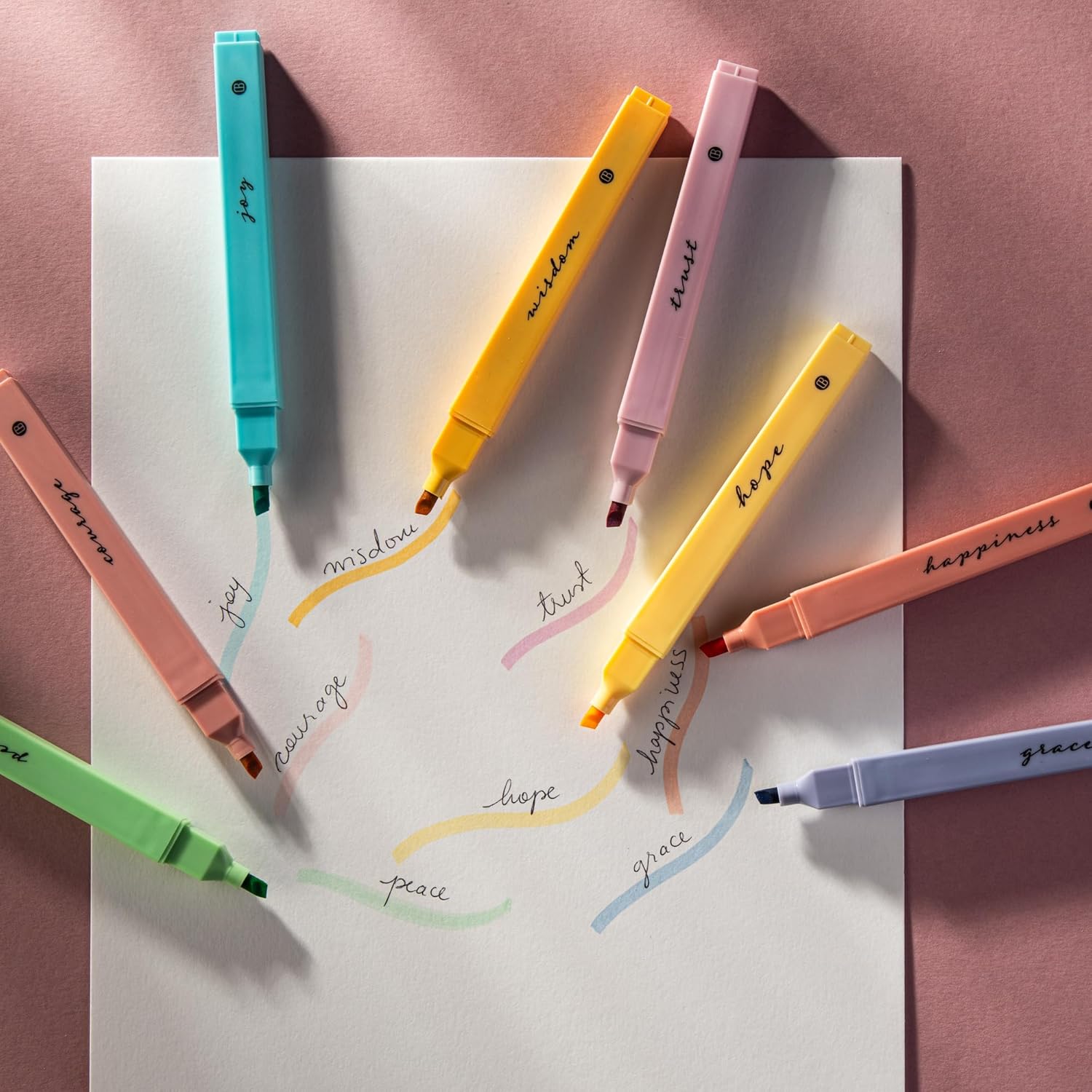 Highlighters on Bible