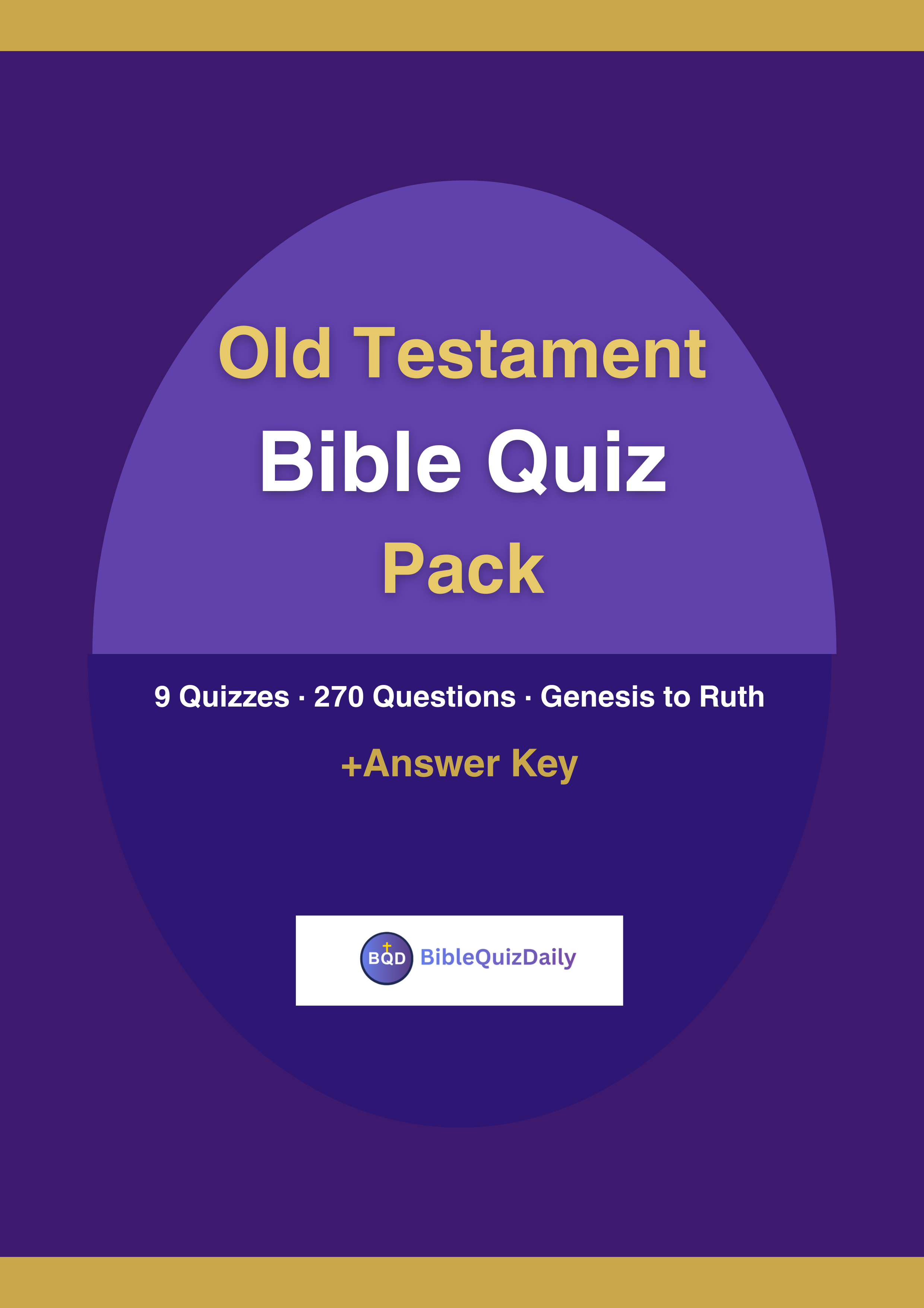 Old Testament Bible Quiz Pack PDF